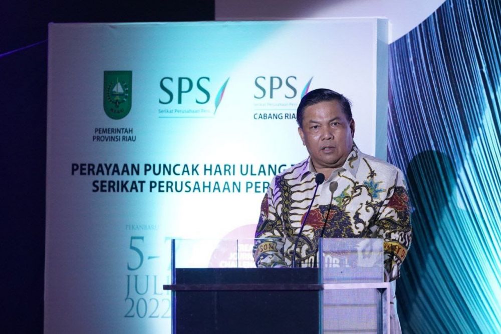 Hadiri Malam Selebrasi dan Penghargaan HUT ke-76 SPS, Ini yang Disampaikan Sekdaprov Riau